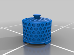 hex box hexagon stash storage 3d print model - Mito3D