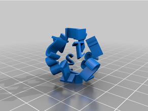 customized 12 dice 3d print model - Mito3D