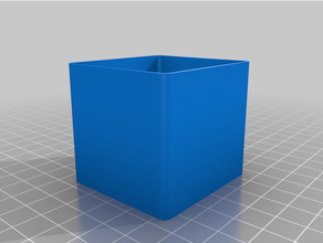 customized open storage box 3d print model - Mito3D