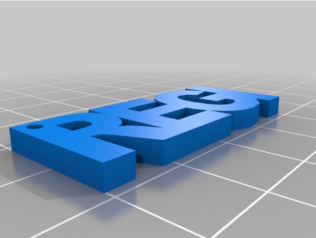 regi keychain 3D print model - Mito3D