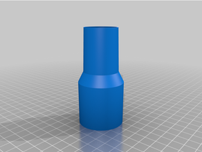personalizado tubería vacío manguera adaptador v0 3d print model - Mito3D