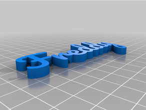 customized text 3d print model - Mito3D