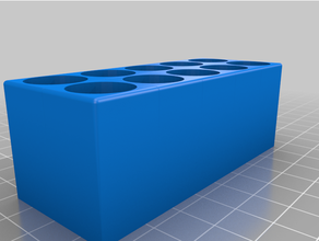 personalizado batería organizador aa 5x2 3d print model - Mito3D
