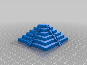 personalizado asteca pirâmide 3d print model - Mito3D
