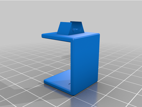 parametrik kordon Kulp destek klips 21mm 3d print model - Mito3D