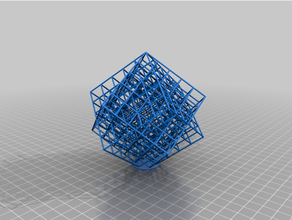 personalizado enrejado cubo tortura prueba 3d print model - Mito3D