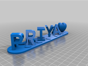 priya customized 3d print model - Mito3D