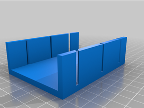 customized parametric miter box 3d print model - Mito3D