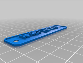 personalizado simples texto placa 3d print model - Mito3D