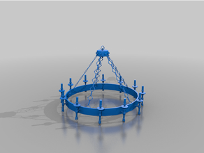 large chandelier - gubbins aos dnd 3d print model - Mito3D