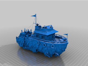 enviar apoc casa barco terreno dnd gaslands gubbins tnt 3d print model - Mito3D