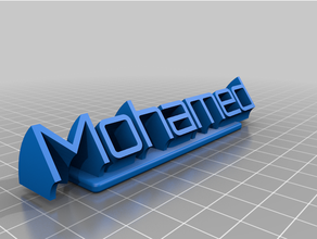 mohamed plate remix 3d print model - Mito3D
