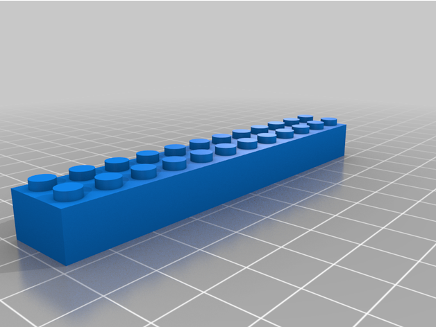 customized lego compatible text bricks 2 12-1 3D print model - Mito3D