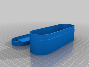 customized glasses case lid 3d print model - Mito3D