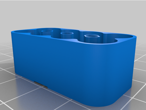 personalizado bateria caso bainha magnético aaaa batts x8 3d print model - Mito3D