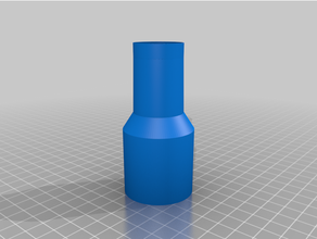metabo miter hose adapter customized 3d print model - Mito3D