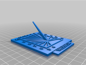 reloj solar valencia customized 3d print model - Mito3D