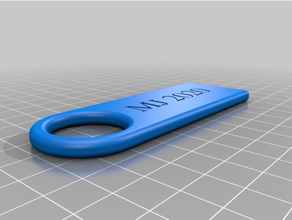 personalizado chave llavero mj 3d print model - Mito3D