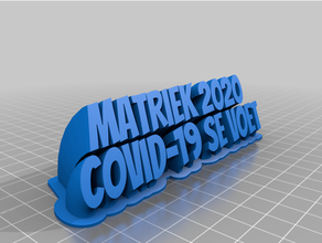 courbe texte 3d print model - Mito3D