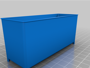 1x2 port cargaison petit pièces espace rangement poubelle plateaux personnalisé 3d print model - Mito3D