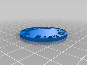 personalizado moneda chip 3d print model - Mito3D