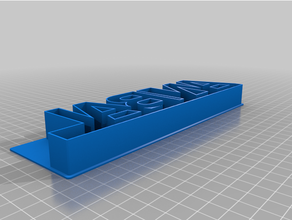 personalizado personalizadas texto biscoito cortador 3d print model - Mito3D