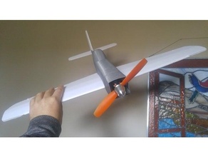 ft mini mustang fuselage airplane flitetest flite test p51 p51d radio control rc 3d print model - Mito3D
