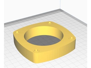 lowrance elite ti2 trishot sonar base extension 3d print model - Mito3D