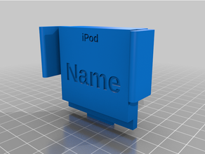 iPod personnalisé 3d print model - Mito3D