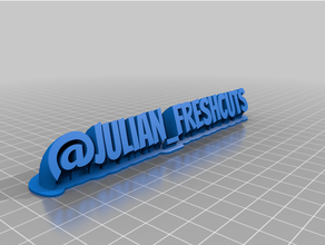 Julian taze Kesikler özelleştirilmiş 3d print model - Mito3D