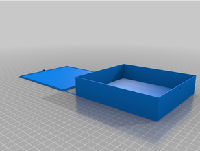 personnalisé paramétrique flex hinge boîte loquet openscad 3d print model - Mito3D