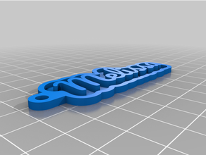 key chain melissa 3d print model - Mito3D