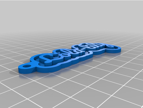 key chain lola-lily customized 3d print model - Mito3D