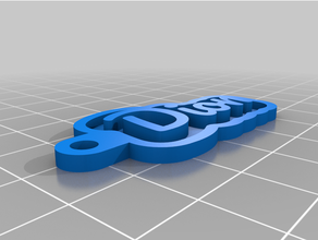 anahtar Zincir Dion özelleştirilmiş 3d print model - Mito3D