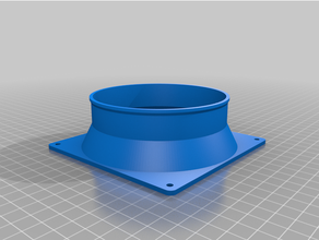 customized duct pipe adaptor small printbeds 3d print model - Mito3D