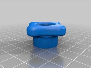 customized smooth n' curvy star knob 3d print model - Mito3D