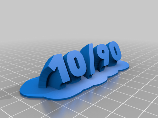 10 90 özelleştirilmiş 3D print model - Mito3D