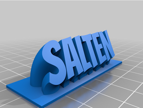 salten skilt customized 3d print model - Mito3D
