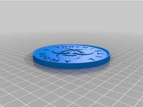 personnalisé covid couronne virus boisson Coaster 3d print model - Mito3D
