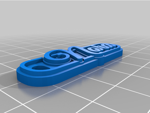 nota llavero personalizado 3d print model - Mito3D