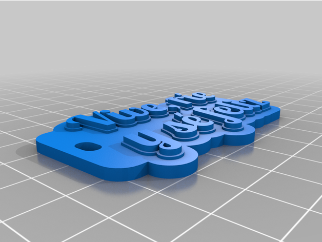 vive rir feliz personalizado 3D print model - Mito3D