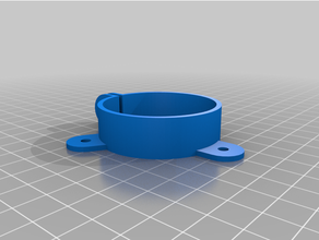 capacitor bracket 46mm customized 3d print model - Mito3D