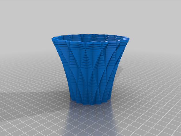 customized square vase cup bracelet generator 3D print model - Mito3D
