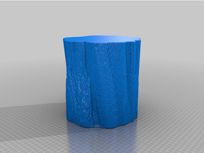 phuc trunk - chaos collection 26 loft resolution math pixel pixelated spiral mode tree vase voxel voxelated voxelized 3d print model - Mito3D