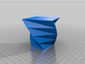 customized twisted polygon vase 3d print model - Mito3D
