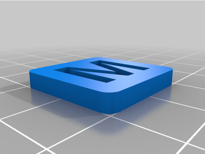 customized customisable letter number tiles 3d print model - Mito3D