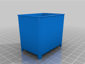 hf small parts storage bin trays customized 3d print model - Mito3D
