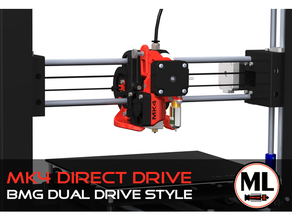ai3m x-carriage direct drive upgrade-kit bmg-style mk4 anycubic i3 mega bmg clone extruder bondtech bowden tube carriage carrier dual e3d e3dv6 hotend v6 thecarriage 3d print model - Mito3D