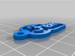 key chain fem customized 3d print model - Mito3D