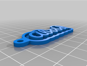 Schlüssel Kette angepasst 3d print model - Mito3D